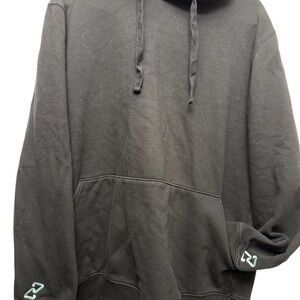 Richer Poorer Black Hoodie with Teal Details